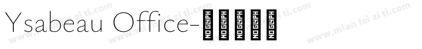 Ysabeau Office字体转换